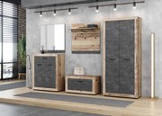 Komód Öregfa / Betonszürke Színben. LUNA2