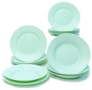 Luminarc PLUMI üveg étkészlet 18 részes 6 személyes zöld