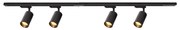 Spotlámpa sínrendszerrel PIPE 4xGU10/10W/230V fekete