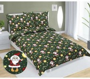Bellatex Manó karácsonyi pamut ágyneműhuzat, 140 x 200 cm, 70 x 90 cm