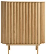 Natúr színű szekrény tölgyfa dekorral 110x125 cm Carno – Unique Furniture