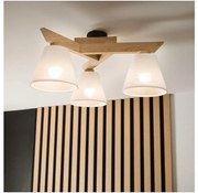 Brilagi - LED Felületre szerelhető csillár ANTHONY 3xE14/40W/230V tölgy/fehér