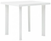 fehér műanyag kerti asztal 80 x 75 x 72 cm