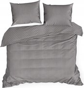 Ágyneműhuzat Garnitúra Vera Szatén Ágyneműhuzat 220x200 CM Acél 200x220