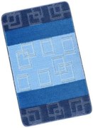 Bellatex Bany fürdőszoba szőnyeg Kocka kék, 60 x 100 cm