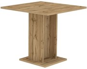 Modern Étkező/Bisztro Asztal Tölgy Színben. SORRENTO 80x80 cm.