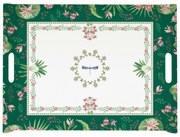 Virágos Műanyag nagy tálca 52x37 cm Botanic Chic