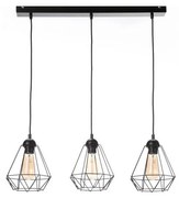 Csillár zsinóron DIAMENT MINI 3xE27/60W/230V