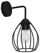 Fali lámpa STAR 1xE27/60W/230V fekete