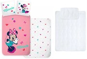 Disney Minnie gyerek, ovis ágyneműhuzat és paplan/párna szett 100x135 cm 40x60 cm (Whisper)