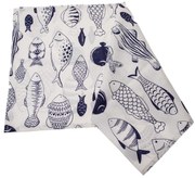 Halak vízálló asztali futó, 40 x 140 cm