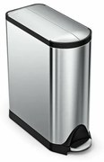 Simplehuman pedálos szemeteskosár szelektívhulladékhoz, 45 l, rozsdamentes acél, 45 l