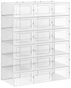 BOXIFY moduláris polcrendszer rekeszekkel, fehér