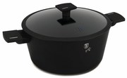 Matt fekete indukciós tapadásmentes nagy lábas 8 literes Berlinger Haus Matte Black