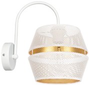 Fali lámpa PARIS 1xE27/60W/230V fehér/arany