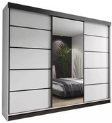 Amo 250 Tolóajtós Szekrény 250cm, Fehér