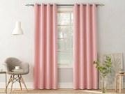 Függöny OXFORD LIGHT 140x250 cm, rózsaszín Felfüggesztés: Hullámos sínszalag