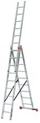 Többfunkciós létra, 3x9 lépcsőfok, alumínium, KRAUSE Tribilo (UL39)