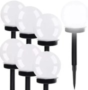 Szolár kerti lámpák - gömbök - 6 db