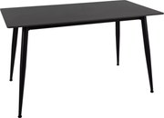 Étkezőasztal RION 130x70 cm kerámia lappal, fekete márvány