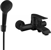 Mexen Pecos R05 kád csaptelep zuhanykészlettel, fekete - 7273R05-70