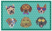 Lábtörlő 40x70 cm Dogs on Polka Dots – Artsy Doormats