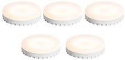 5 darabos GX53 LED izzókészlet 7W 750 lm 3000K