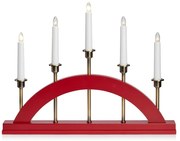 Piros karácsonyi fénydekoráció Bridge – Markslöjd