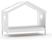 Fehér házikó alakú gyerekágy 90x200 cm Amori - Vipack