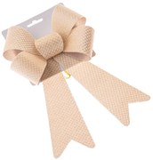 Karácsonyi masni 16 x 25 cm, krémes, 16 cm