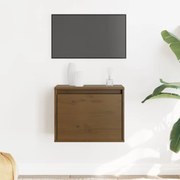 mézbarna tömör fenyőfa faliszekrény 45 x 30 x 35 cm