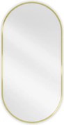 Mexen Loft ovális fürdőszobai tükör 100 x 50 cm, arany keret - 9851-100-050-000-50