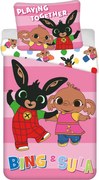 Bing Playing Together ágyneműhuzat 140×200cm, 70×90 cm