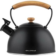 Florina Rozsdamentes teáskanna Natura Line 1,8 l,fekete