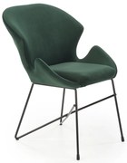 KAND 458 sötétzöld bársony étkezőszék
