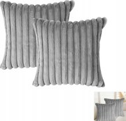 Dekoratív bársony párnahuzatok 50cm x 50cm bojtos részletekkel, puha lakberendezési tárgyak