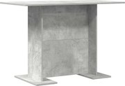 vidaXL Étkezőasztal Beton Szürke 110 x 60 x 75 cm Faanyag