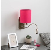 Brilagi - LED Fali lámpa NUBILA 1xE27/25W/230V + LED/3W króm/rózsaszín