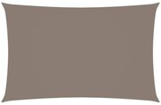 tópszínű téglalap alakú oxford-szövet napvitorla 4 x 7 m
