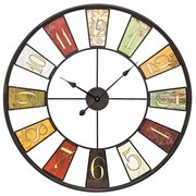 Fém fal óra AMS 9488