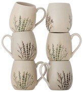 Bézs agyagkerámia bögre szett 6 db-os 400 ml Bea – Bloomingville