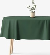 Goldea ovális pamut terítő - sötétzöld 120 x 160 cm