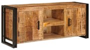 TV szekrény Barna 120 x 30 x 50 cm Tömör durva mangófa