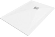Mexen Stone+ kompozit zuhanytálca, téglalap alakú, 90 x 80 cm, fehér - 44108090