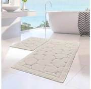 KÉSZLET 2x Fürdőszoba szőnyeg LINO 60/100 cm bézs