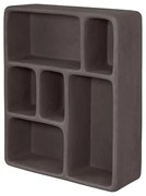 Sötétszürke többszintes fali polc kő dekorral Art Studio – Mette Ditmer Denmark