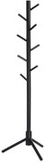Álló fogas, fa alakú kabáttartó, 8 kampóval, 3 magassági lehetőséggel, fekete