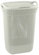 Knit Tall bézs ruhakosár, 57 l - Curver