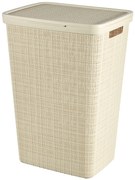 Curver Jute szennyeskosár 58L fedéllel bézs