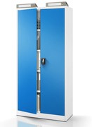 Fém iratszekrény JAN, 900 x 1850 x 400 mm, szürke-kék